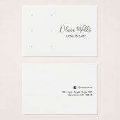 Blancs trois paires de trous d'oreille (Devant & derrière)