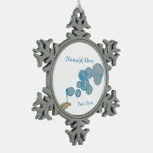 Blangen Tin Sneeuwvlok Ornament (Links)