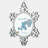 Blangen Tin Sneeuwvlok Ornament (Rechts)