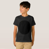 Blank Abstract Gedrukt Zwart Cirkel Nieuwigheid Gr T-shirt (Voorkant volledig)