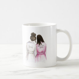 Blank achteraan Mok Donker Brunette Bride Dk Br mo