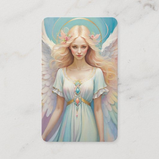Blank Angel Oracle Messages Cards Visitekaartje (Voorkant)