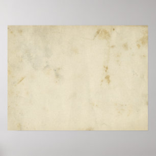 Blank Antique Aged Paper Poster