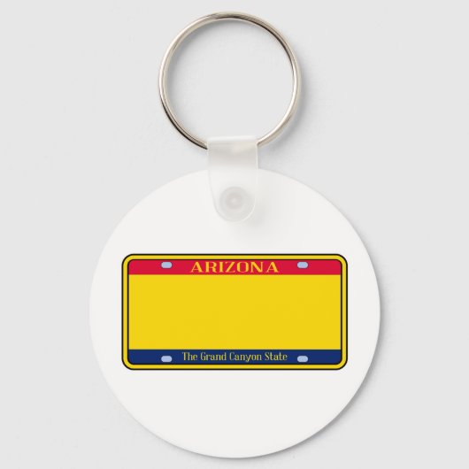 Blank Arizona State License Bord Sleutelhanger (Voorkant)