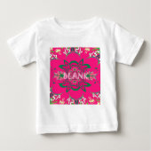 Blank Baby Levendig Roze Bloemen Paarse Schaduw Mo (Voorkant)