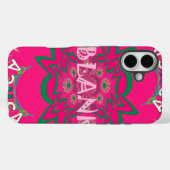 Blank Baby Levendig Roze Bloemen Paarse Schaduw Mo Case-Mate iPhone Case (Achterkant (horizontaal))