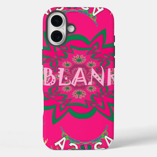 Blank Baby Levendig Roze Bloemen Paarse Schaduw Mo Case-Mate iPhone Case (Achterkant)