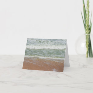 Blank Binnen, Golven Op Het Strand Natuur Afbeeldi Kaart