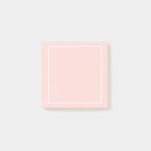 Blank Blush Roze en Wit Post-it® Notes (Voorkant)