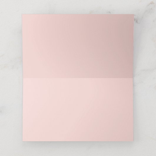 Blank Blush Roze en Witte bruiloft (Binnenkant ongevouwen)