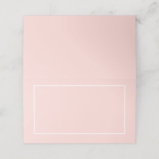 Blank Blush Roze en Witte Trouw (Buitenkant ongevouwen)