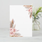 Blank Boho Bruiloft Stationery Kaart (Staand voorkant)