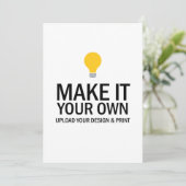 Blank Business Invitation Template (Debout devant)