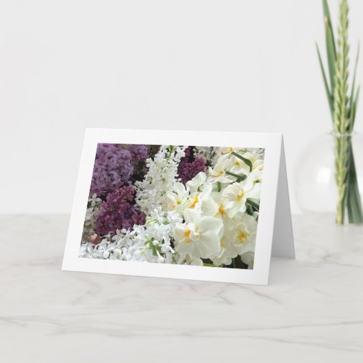 Blank Card - Spring Flowers Kaart (Voorkant)