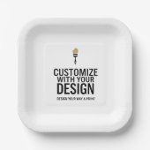 Blank Company Branded Custom Personalized  Papieren Bordje (Voorkant)