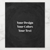 Blank - Creëer je eigen aangepaste Wijn Etiket (Enkel label)