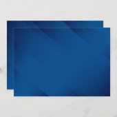 BLANK CREËER JE EIGEN BLAUWE UITNODIGING (Voorkant / Achterkant)