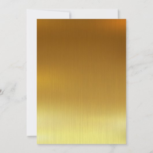 BLANK CREËER JE EIGEN GOUDEN UITNODIGING (Achterkant)