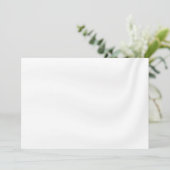 BLANK CREËER JE EIGEN WITTE SATIJN UITNODIGING (Staand voorkant)