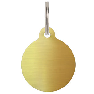 BLANK CREËER UW EIGEN GOLD PET ID TAG HUISDIERPENNING