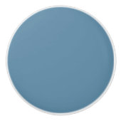 Blank Creëer Uw Eigen - Grijs Blauw Keramische Knop (Voorkant)