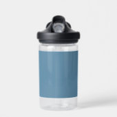 Blank Creëer Uw Eigen - Grijs Blauw Waterfles (Voorkant)