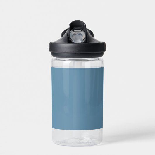 Blank Creëer Uw Eigen - Grijs Blauw Waterfles (Voorkant)