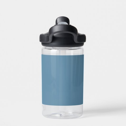 Blank Creëer Uw Eigen - Grijs Blauw Waterfles (Achterkant)