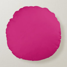Blank Creëer Uw Eigen - Hot Pink Rond Kussen