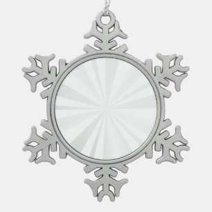 Blank - Creëer uw eigen persoonlijke wensen Tin Sneeuwvlok Ornament