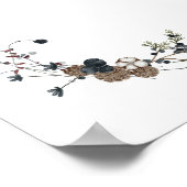 Blank Creëer Uw Eigen winterberry rustieke boho Poster (Hoek)