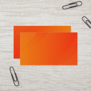BLANK CRÉER VOTRE PROPRE CARTE DE VISITE ORANGE