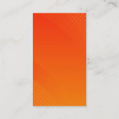 BLANK CRÉER VOTRE PROPRE CARTE DE VISITE ORANGE (Dos)