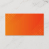 BLANK CRÉER VOTRE PROPRE CARTE DE VISITE ORANGE (Devant)