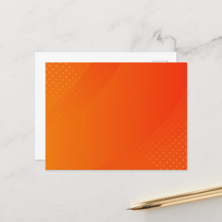 BLANK CRÉER VOTRE PROPRE CARTE POSTALE ORANGE
