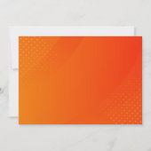 BLANK CRÉER VOTRE PROPRE ORANGE INVITATION (Devant)