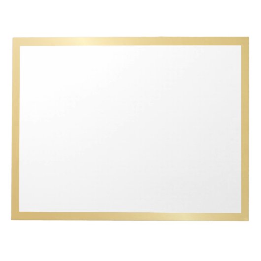 Blank Elegant Gold Notitieblok (Voorkant)