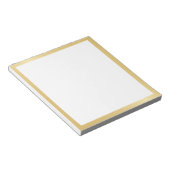 Blank Elegant Gold Notitieblok (Schuin)