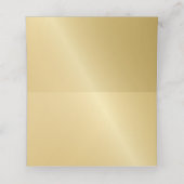 Blank Elegant Gold Wedding (Binnenkant ongevouwen)