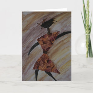 Blank Etnische Kunst Nota Kaart