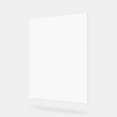 Blank Faux Frosted Acryl Bord (Hoek)