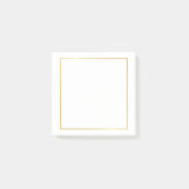 Blank Faux Gold Folie Post-it® Notes (Voorkant)
