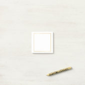 Blank Faux Gold Folie Post-it® Notes (Op bureau)
