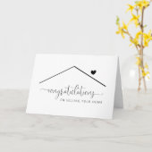 Blank Félicitations pour la vente de votre carte d (Fleur jaune)