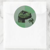 Blank filosoraptor ronde sticker (Tas)