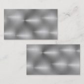 Blank glanzend geborsteld metalen design visitekaa visitekaartje (Voorkant / Achterkant)