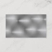 Blank glanzend geborsteld metalen design visitekaa visitekaartje (Achterkant)