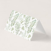 BLANK Gold lijst waterverf leaf Dank je bruiloft Kaart (Achterkant)