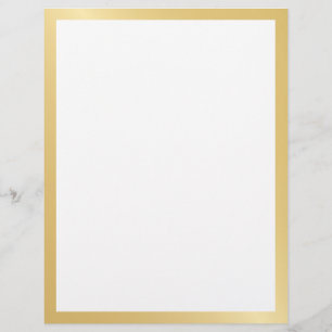 Blank goud en wit briefhoofd