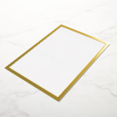 Blank goud folie uitnodiging (Gedraaid)